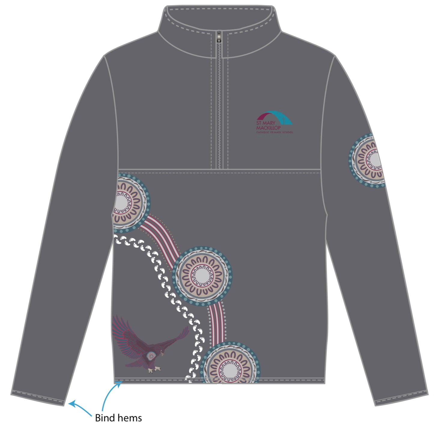 St Mary McKillop Primary School Grade 6 1/4 Zip Jacket 2026